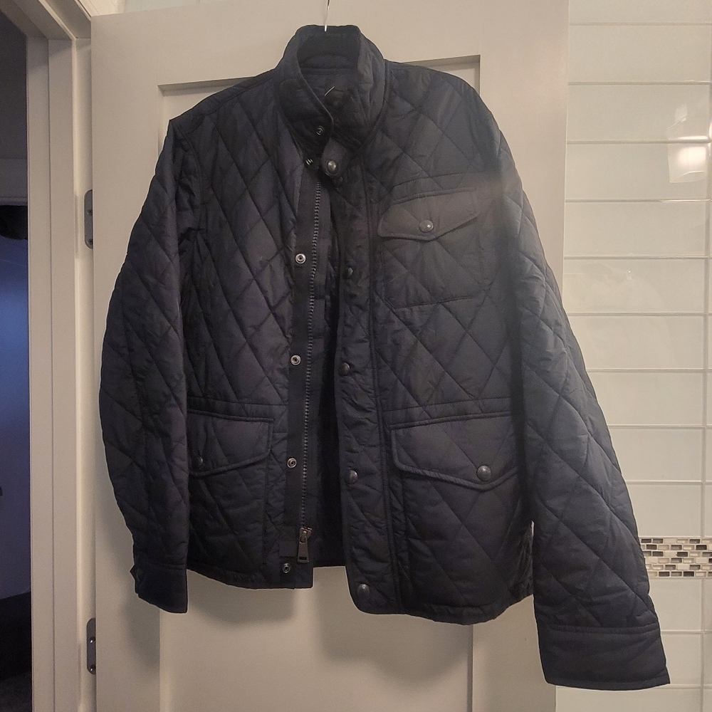 Polo, lightweight quilted jacket, men's L
